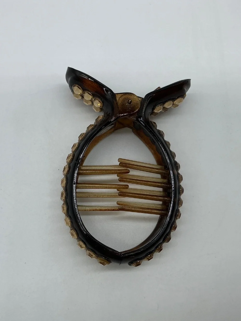 Hair Claw Clips with Rhinestones Vintage